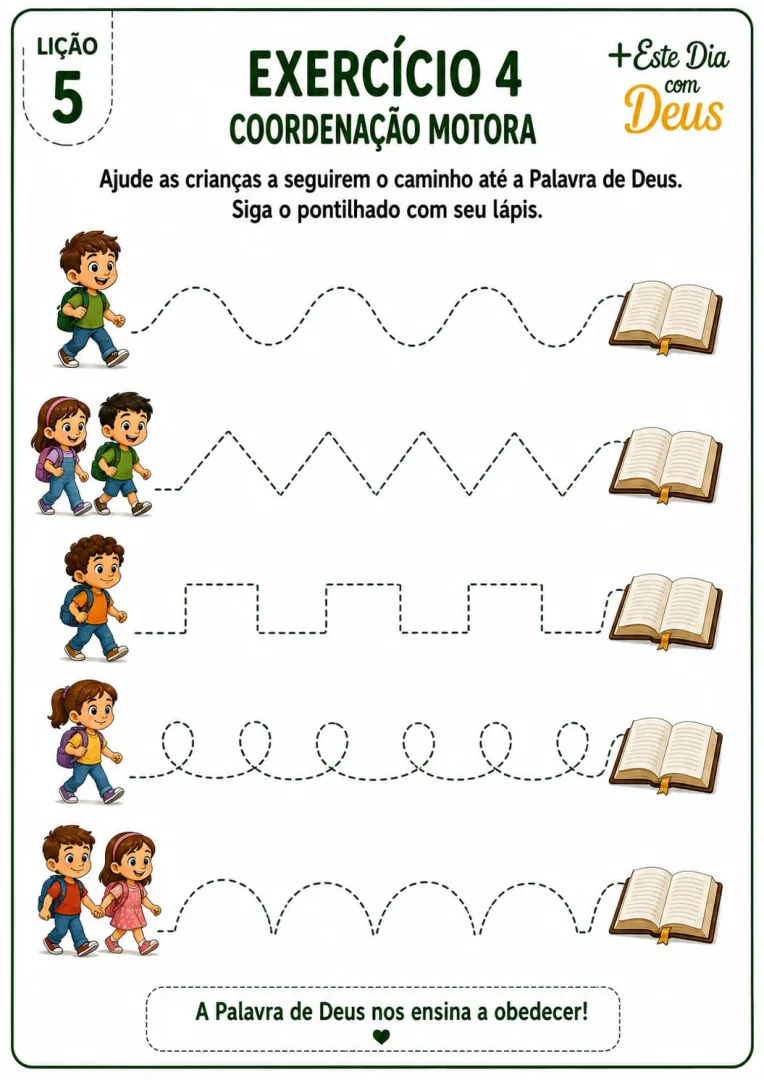 Série 5 - Deuteronômio (6 páginas de atividade) História da Criação  - PDF — imagem 2