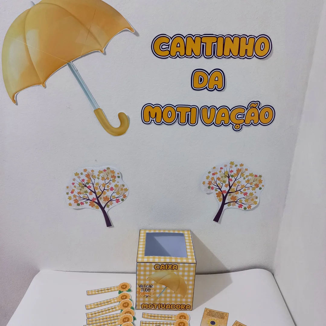 Kit setembro amarelo 💛 - painel+ caixa com mensagens motivadoras — imagem 5