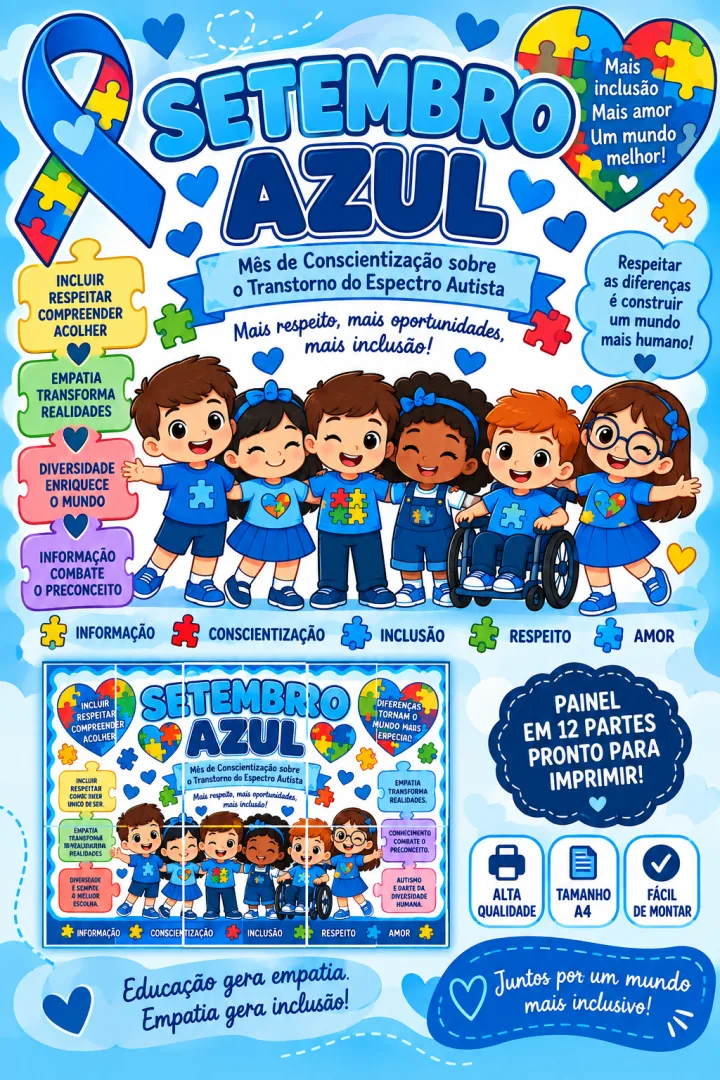 Setembro Azul – Painel de Conscientização e Inclusão em PDF — imagem 4