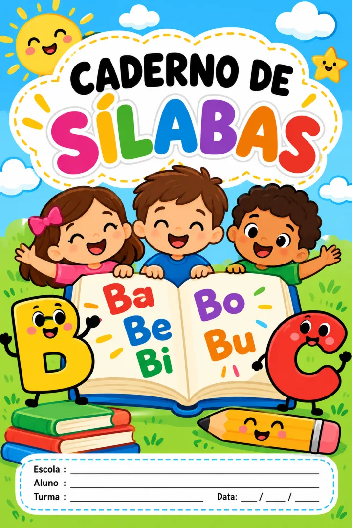 Caderno de Sílabas - 1º Ano - Língua Portuguesa - PDF — imagem 2