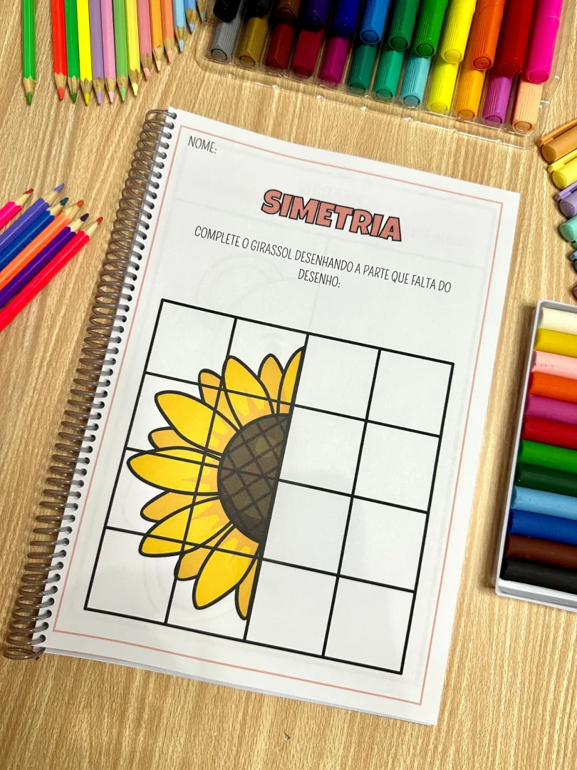 Apostila de Simetria PDF - Atividades de Percepção Visual, Coordenação Motora e Raciocínio Lógico Infantil — imagem 5