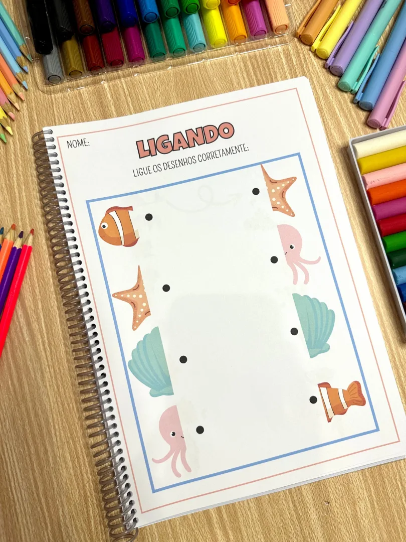 Apostila de Simetria PDF - Atividades de Percepção Visual, Coordenação Motora e Raciocínio Lógico Infantil — imagem 7