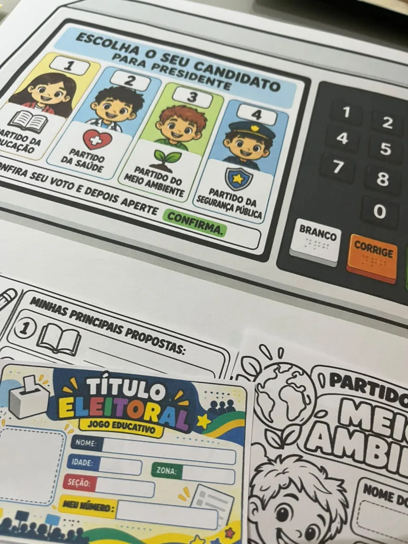 Simulação Eleitoral 2026 em PDF-“1º ano”, “Educação Infantil”. — imagem 6