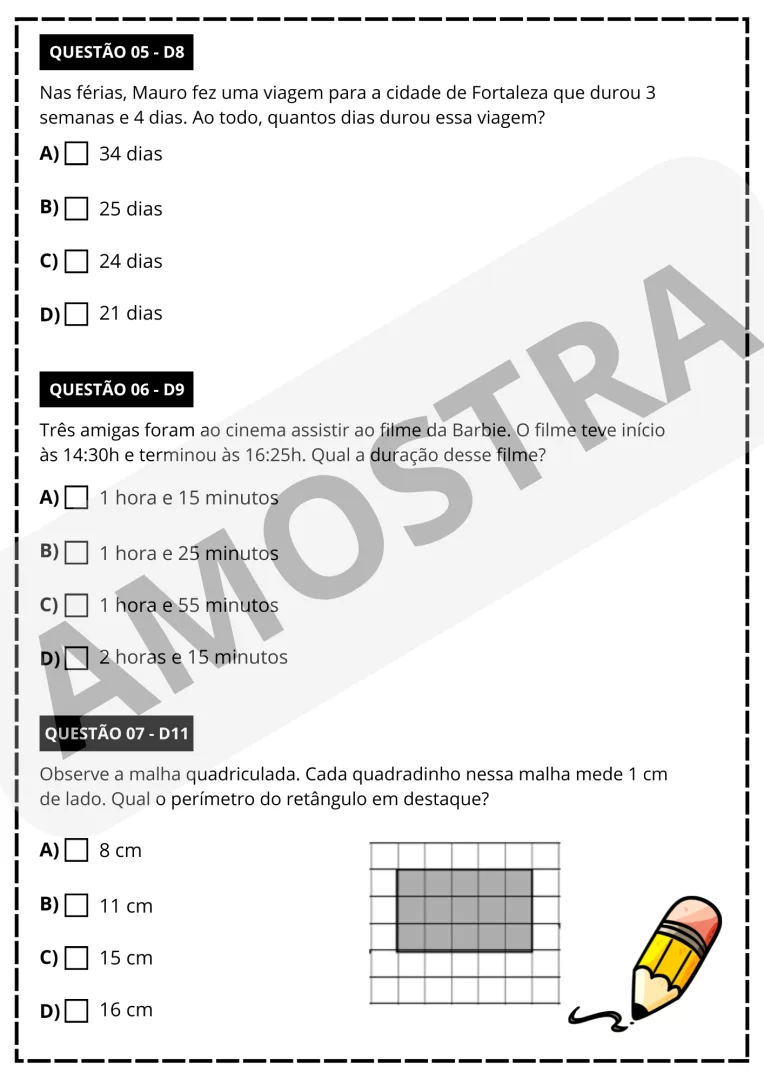 SIMULADO SAEB 5° ANO - PORTUGUÊS E MATEMÁTICA 👩🏻‍🏫 — imagem 2