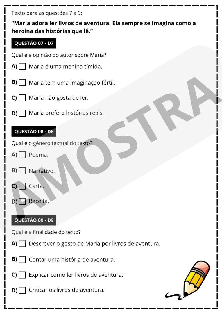 SIMULADO SAEB 5° ANO - PORTUGUÊS E MATEMÁTICA 👩🏻‍🏫 — imagem 3