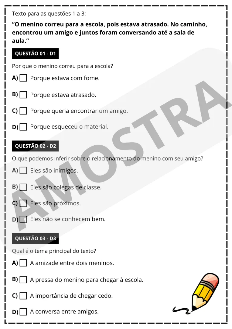 SIMULADO SAEB 5° ANO - PORTUGUÊS E MATEMÁTICA 👩🏻‍🏫 — imagem 4