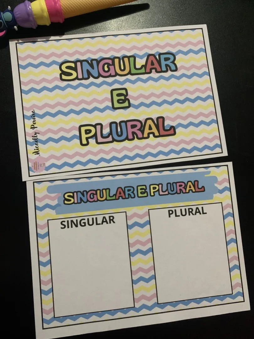 Singular e Plural — Pronto para Imprimir — imagem 3