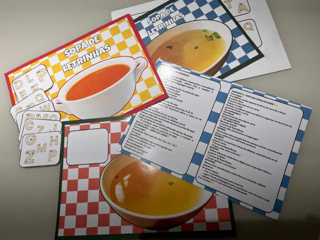 Sopa de Letrinhas - Jogo Pedagógico de Alfabetização - PDF — imagem 4