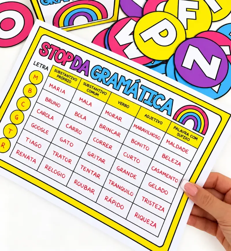 Stop da Gramática - Jogo Pedagógico — imagem 4