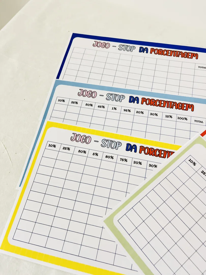  Stop da Porcentagem - Jogo Pedagógico de Matemática para Sala de Aula — imagem 4