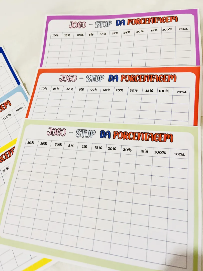  Stop da Porcentagem - Jogo Pedagógico de Matemática para Sala de Aula — imagem 5