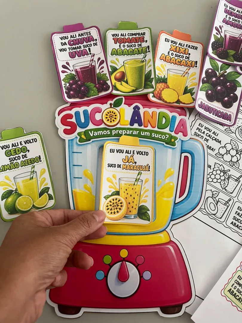 Sucolândia — Vamos Preparar Um Suco? em PDF - Infantil — imagem 5