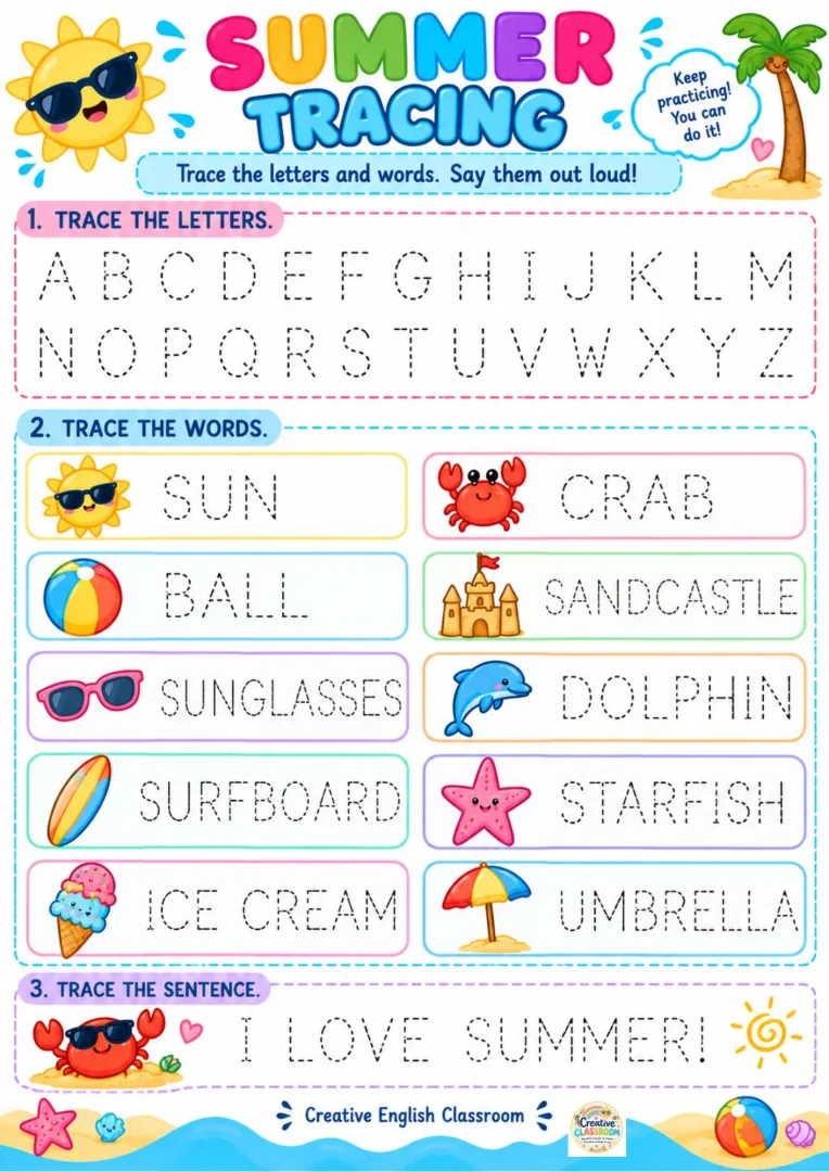 Summer Activities Atividades de Inglês Verão 1º a 5º ano Pdf — imagem 2