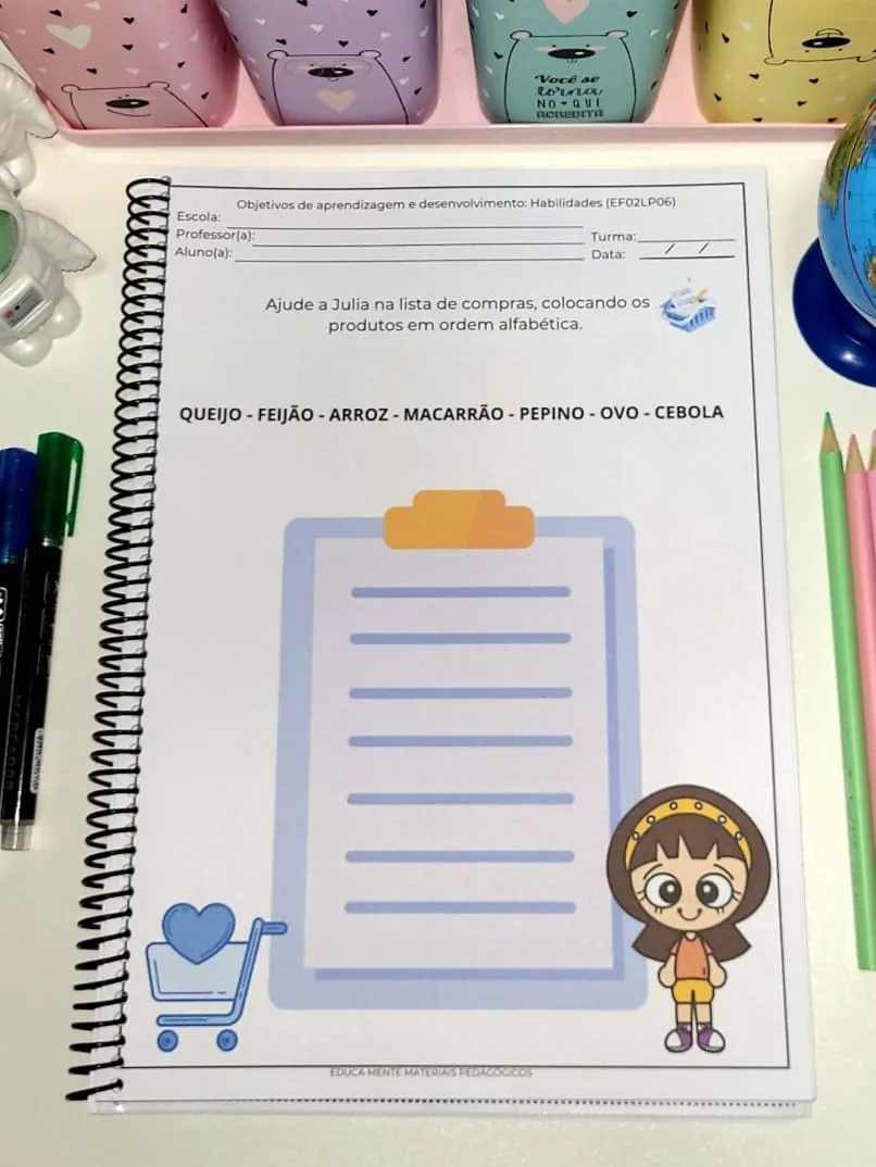 SUPER APOSTILA PARA ALFABETIZAÇÃO 1º E 2 º ANO + BRINDE — imagem 5