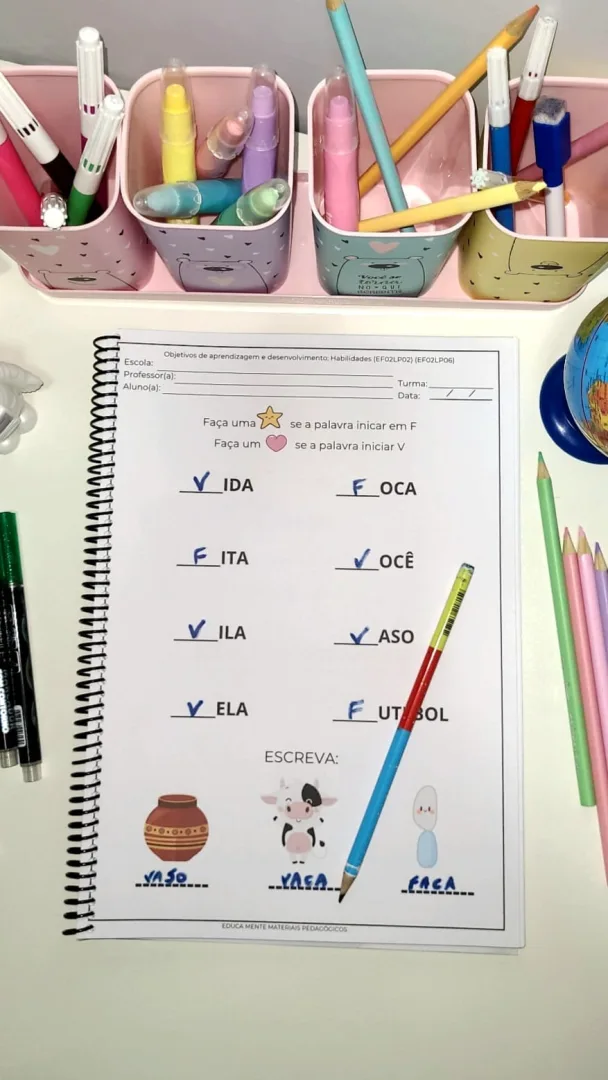 SUPER APOSTILA PARA ALFABETIZAÇÃO 1º E 2 º ANO + BRINDE — imagem 6