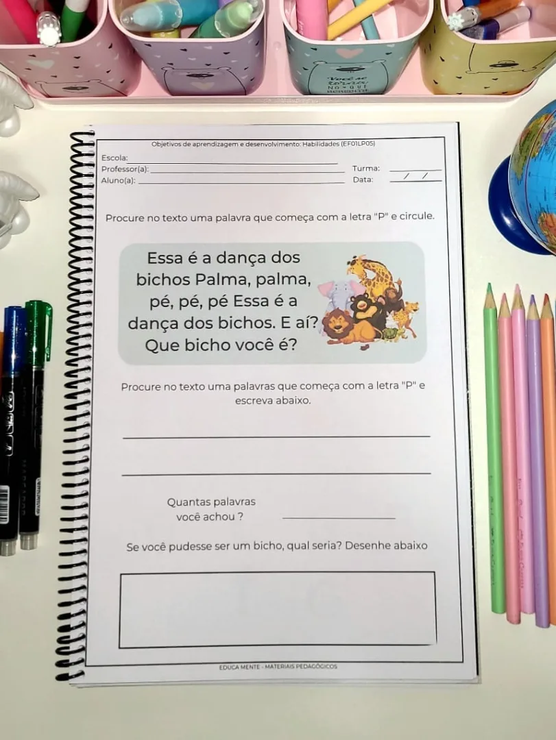 SUPER APOSTILA PARA ALFABETIZAÇÃO 1º E 2 º ANO + BRINDE — imagem 7