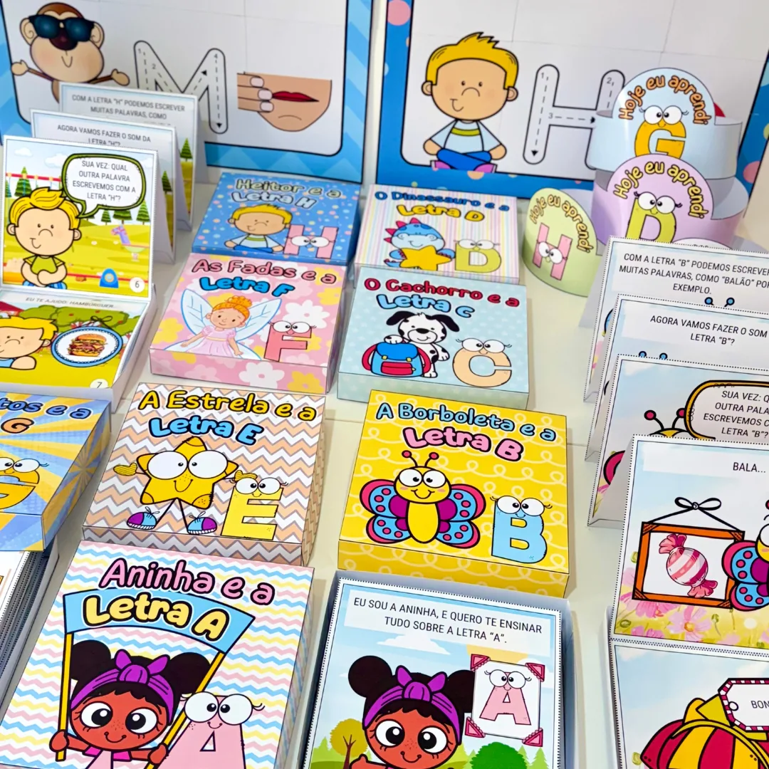 Super Kit Histórias na Caixa + Cartazes do Alfabeto | 26 Kits de Alfabetização — imagem 2