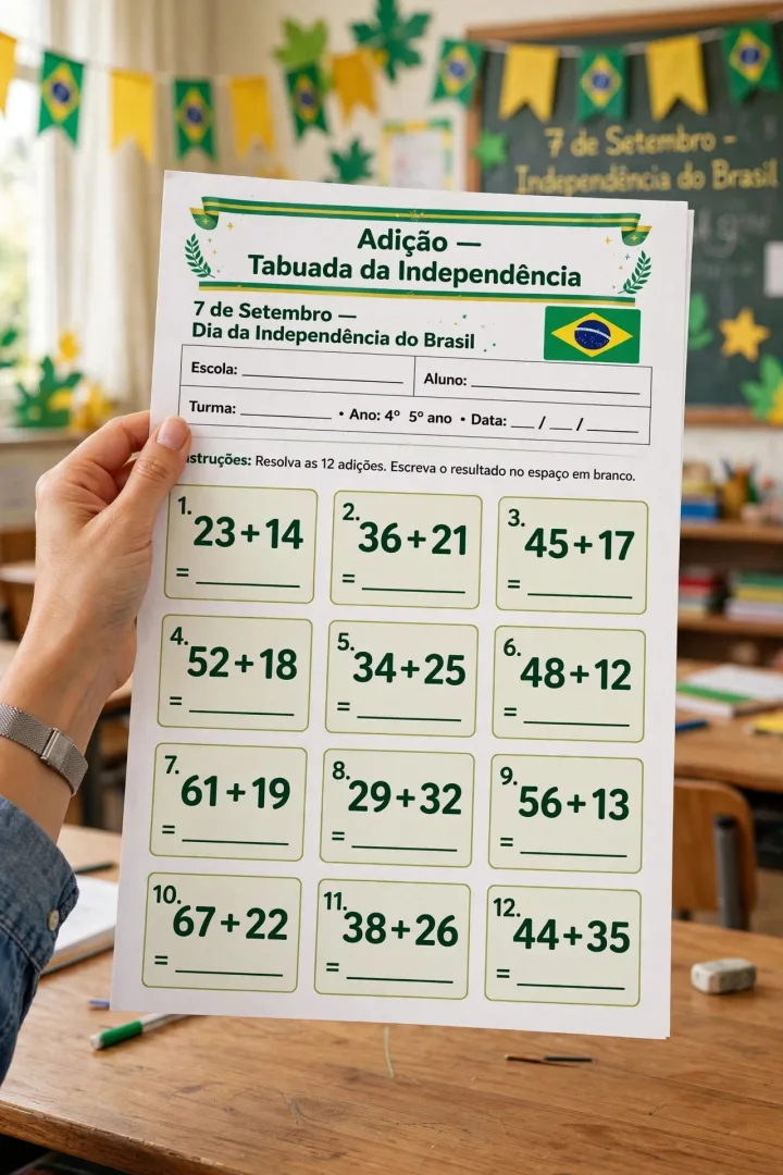 Tabuada da Independência - Matemática - PDF — imagem 2