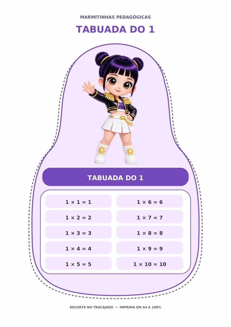 Tabuada Guerreiras do K-Pop - PDF — imagem 3