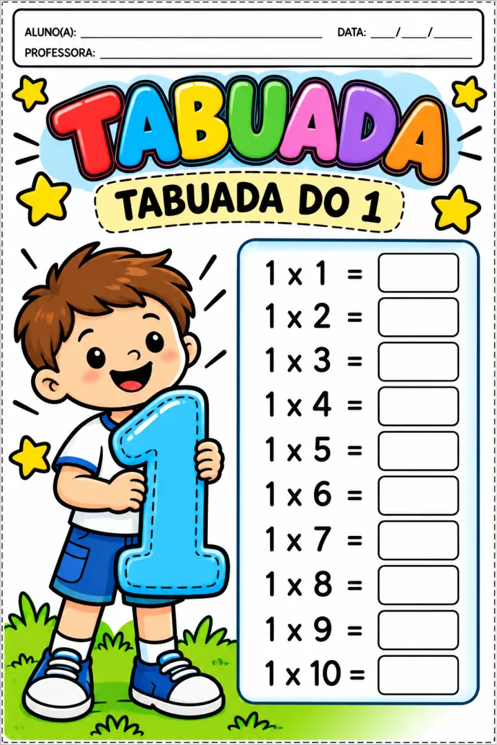 Tabuada lúdica em PDF - 1/2/3 ano  — imagem 2