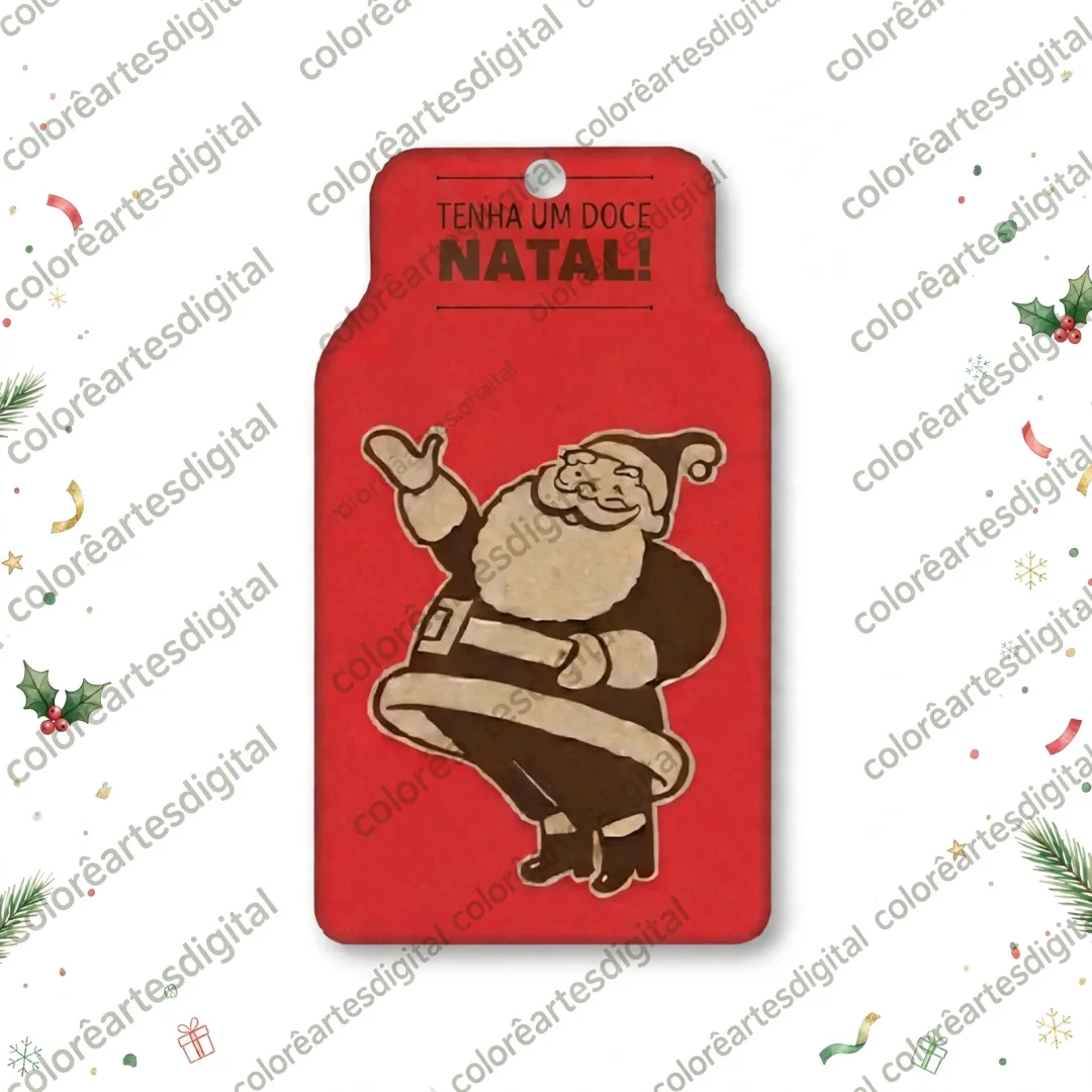 Etiquetas Natalinas - tema:Tenha um Doce Natal - Educação Infantil - Tamanho Aprox.4x10cm PDF — imagem 3