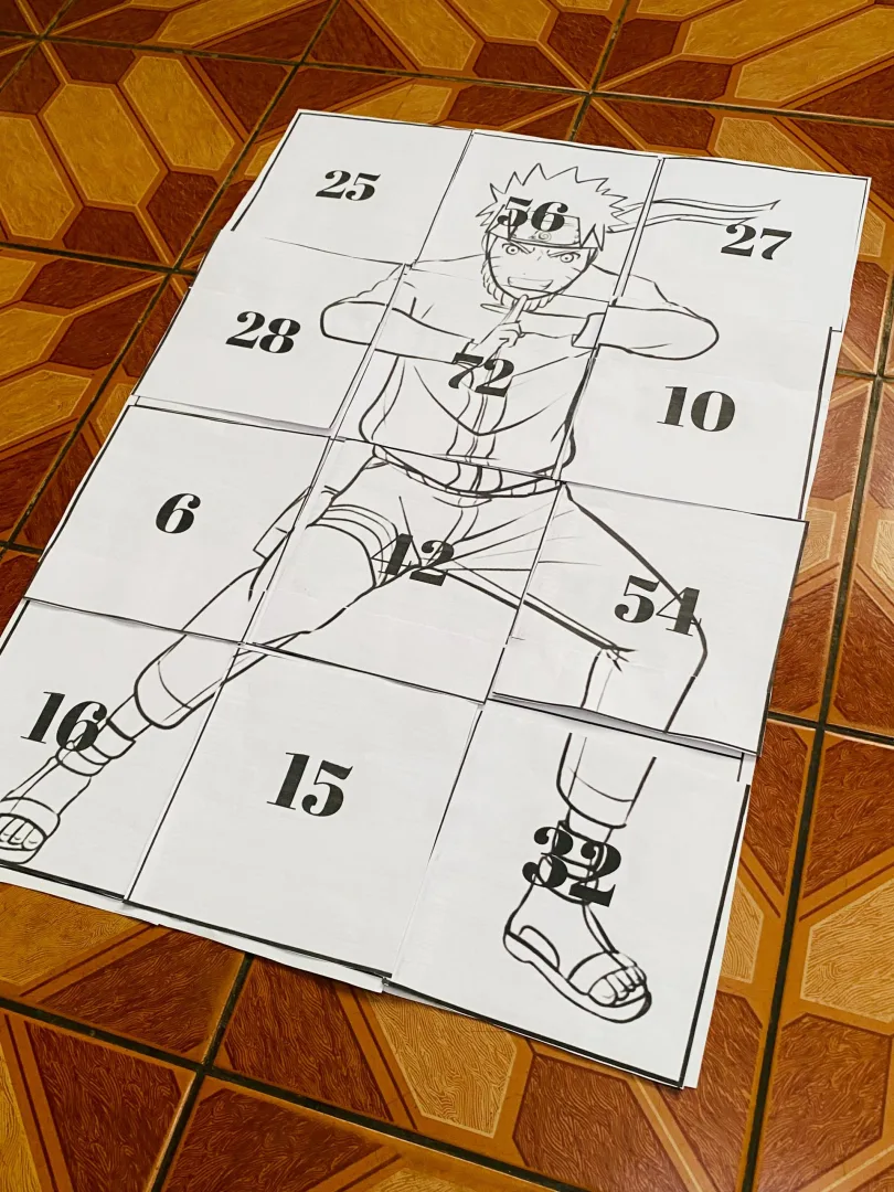 TAPETE DA MULTIPLICAÇÃO / QUEBRA-CABEÇA GIGANTE DA MULTIPLICAÇÃO — imagem 2