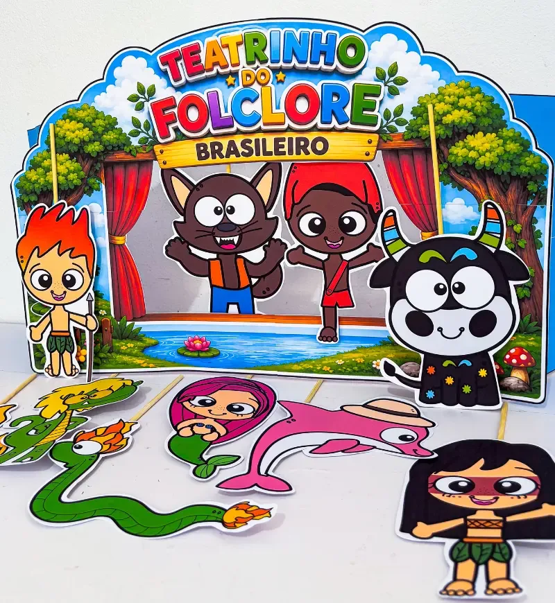 Teatrinho do Folclore | Contação de Histórias PDF pronto para impressão — imagem 3