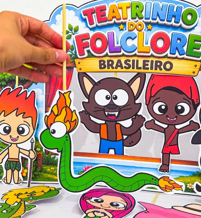 Teatrinho do Folclore | Contação de Histórias PDF pronto para impressão — imagem 4