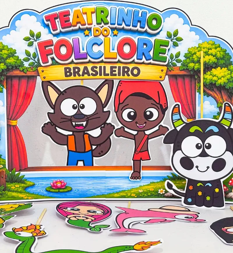 Teatrinho do Folclore | Contação de Histórias PDF pronto para impressão — imagem 6