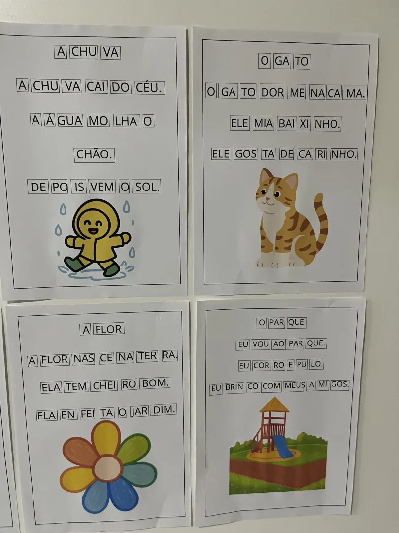 Textos Ampliados com Separação de Sílabas para 1º Ano em PDF — imagem 2