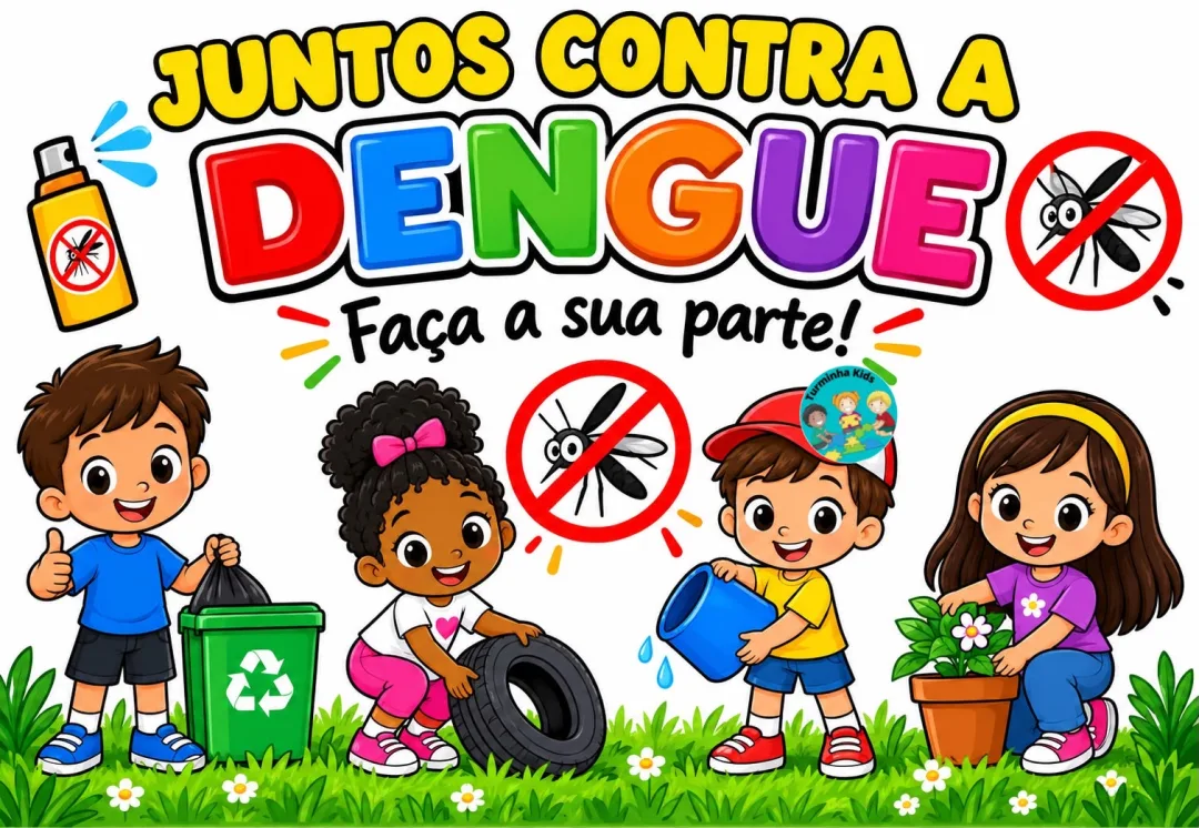 🦟🚫 TODOS CONTRA A DENGUE! 🚫🦟  Vamos juntos conscientizar e ensinar nossas crianças que a prevenção começa com pequen — imagem 2