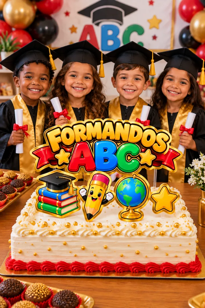 Topo de Bolo Formandos ABC - PDF Digital — imagem 2