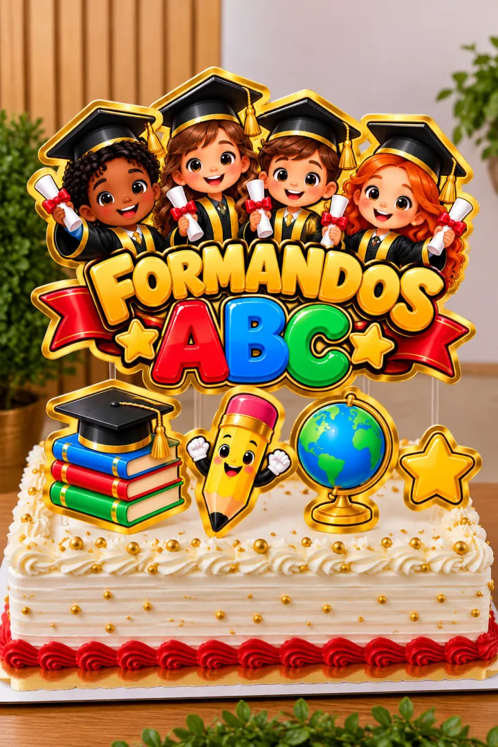 Topo de Bolo Formandos ABC - PDF Digital — imagem 4