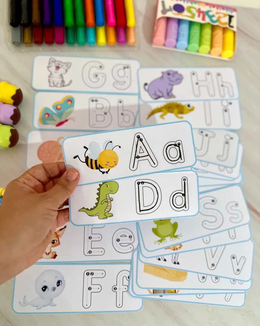 Traçando o Alfabeto — 26 Fichas para Educação Especial em PDF — imagem 4