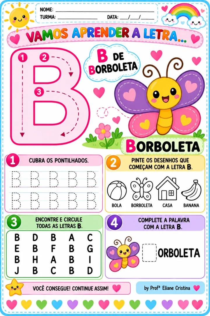 Treinando o Alfabeto de A a Z - Educação Infantil - PDF 26 páginas  — imagem 6