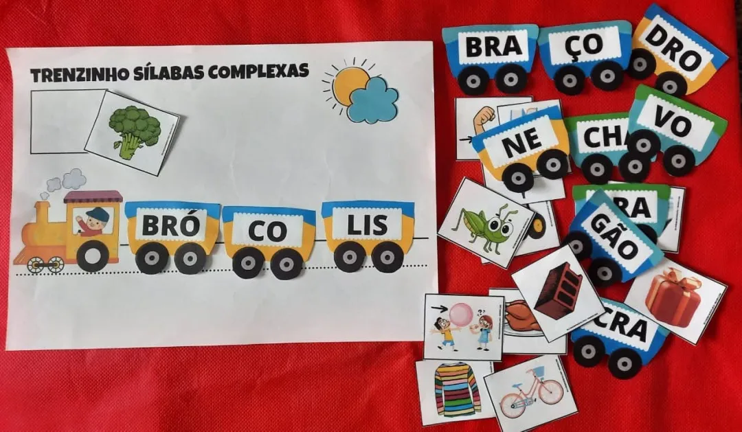 Trenzinho sílabas complexas PDF Ensino fundamental  — imagem 2