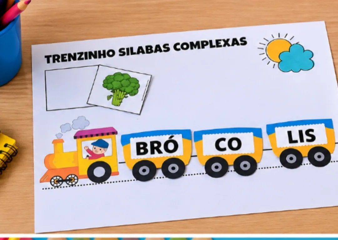 Trenzinho sílabas complexas PDF Ensino fundamental  — imagem 4