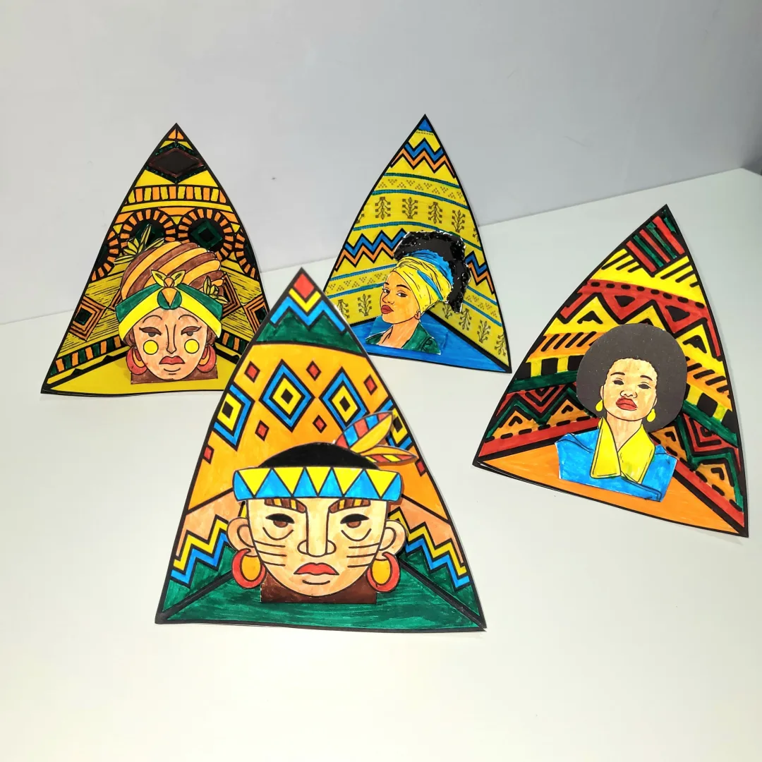 Triângulos Arte Africana — imagem 2