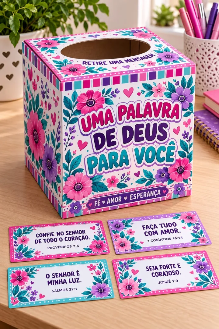 🌸 UMA PALAVRA DE DEUS PARA VOCÊ! 🌸 💰8,00 UMA CAIXA COLORIDA E CHEIA DE VIDA PARA COMPARTILHAR FÉ, AMOR E ESPERANÇA!  — imagem 4