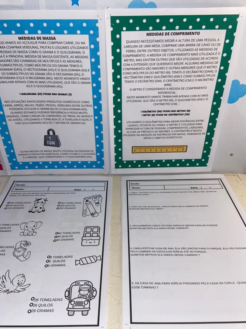 Unidades de Medidas — Pronto para Imprimir — imagem 3