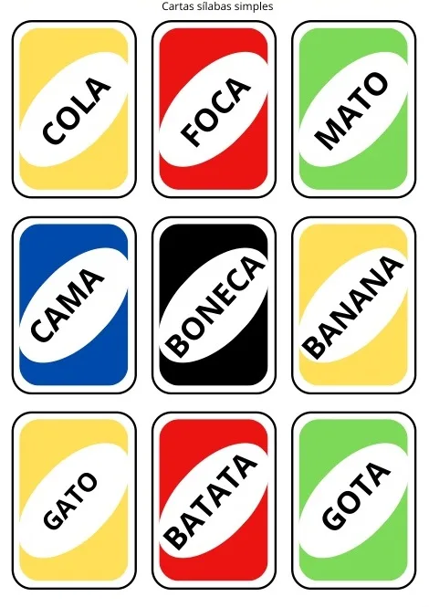 Uno - Cartas de Leitura para Alfabetização - PDF — imagem 4