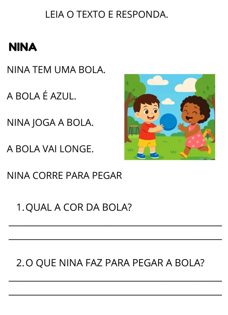 Vamos Ler e Aprender! 📚 | 10 Textos Simples com Atividades de Interpretação – Alfabetização — imagem 4