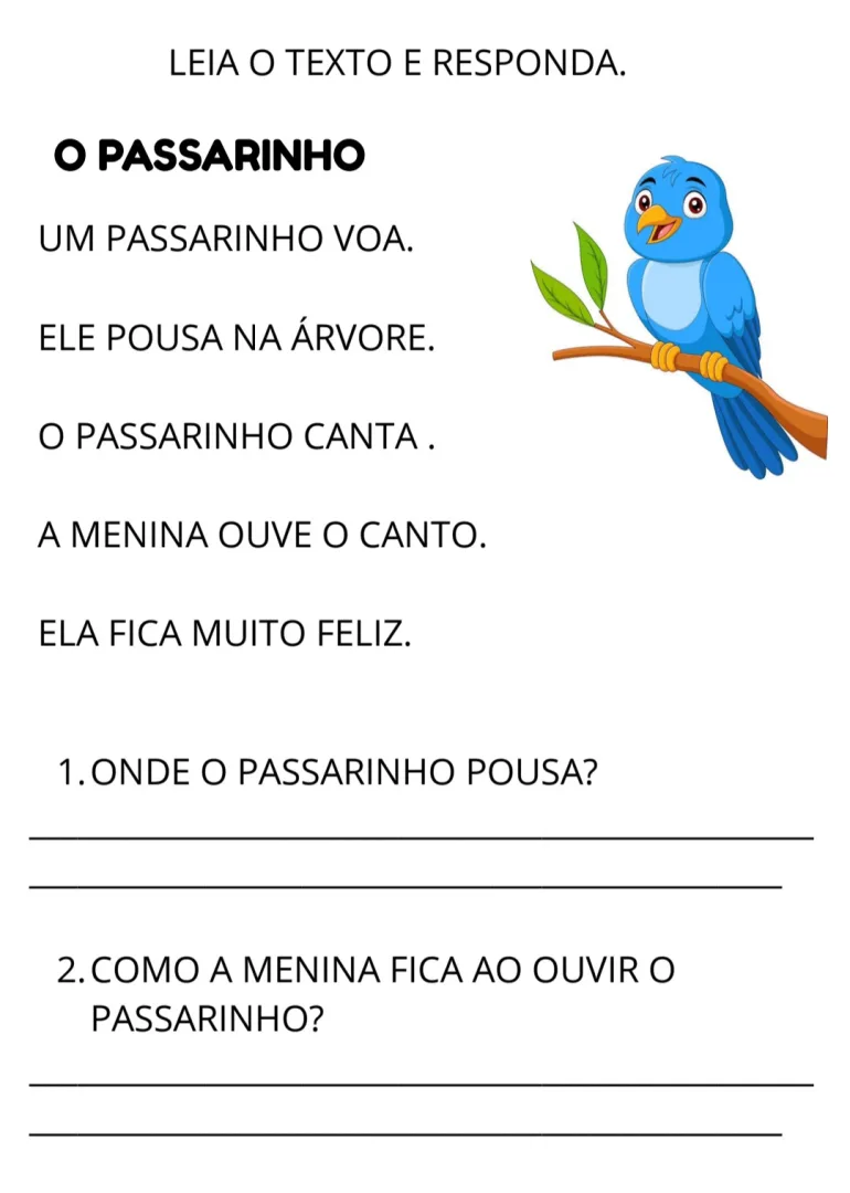 Vamos Ler e Aprender! 📚 | 10 Textos Simples com Atividades de Interpretação – Alfabetização — imagem 3