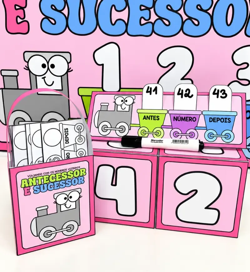 Viajando com os Números - Antecessor e Sucessor para Educação Infantil - PDF — imagem 2