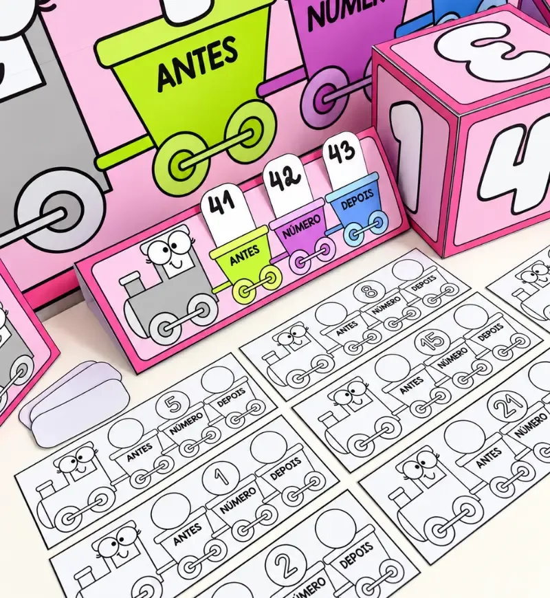 Viajando com os Números - Antecessor e Sucessor para Educação Infantil - PDF — imagem 5