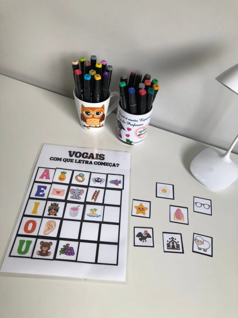Vogais com Que Letra Começa — Pronto para Imprimir — imagem 2