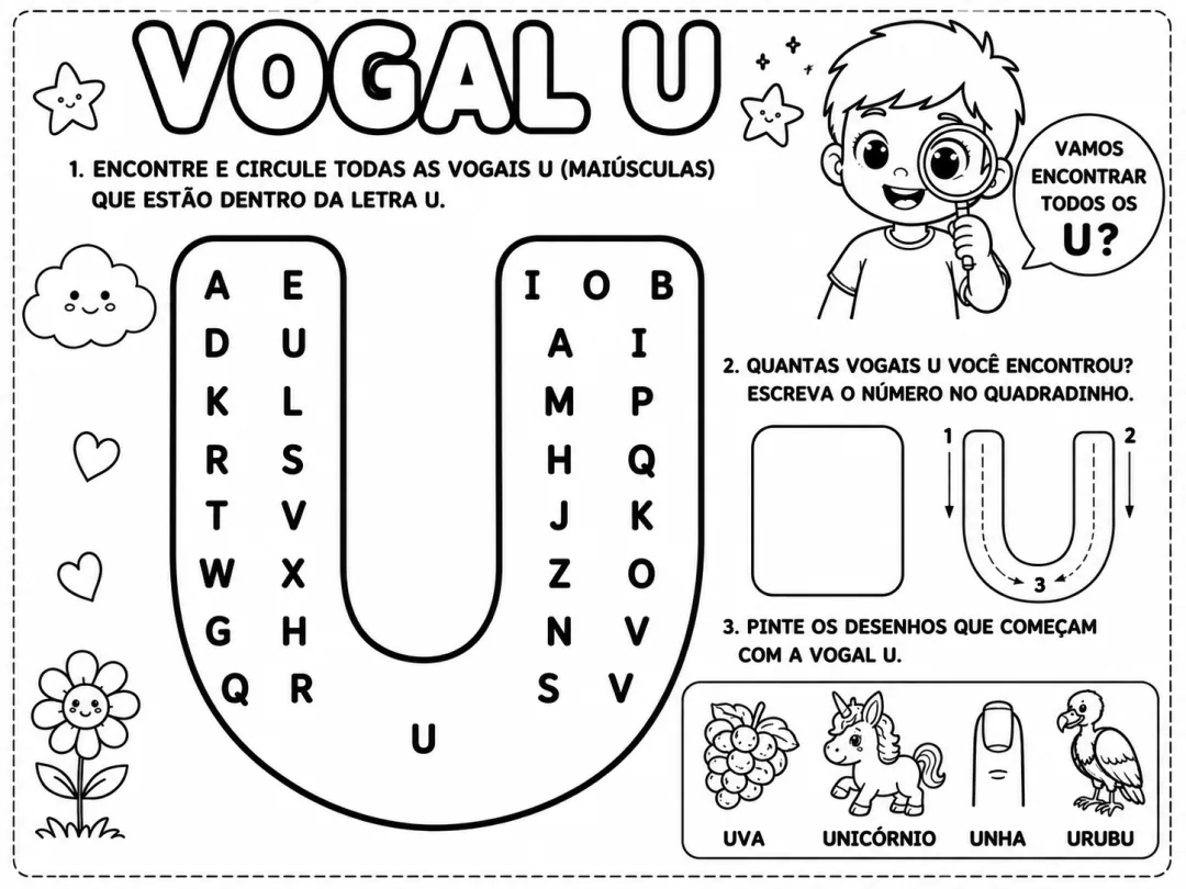 🌈✨ VOGAIS MÁGICAS – APRENDER É DIVERTIDO! ✨🌈Um recurso pensado especialmente para tornar o aprendizado das vogais... — imagem 3